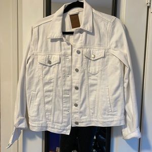 White jean jacket